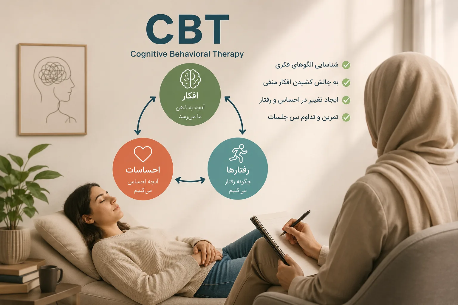 روانشناس CBT در مشهد: رفتاردرمانی شناختی چیست؟